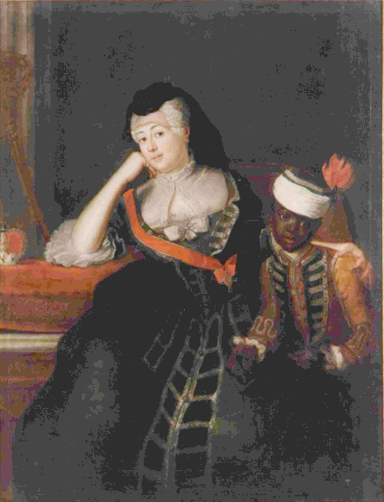 Jeanne-Charlotte d'Anhalt-Dessau - par Antoine Pesne en 1745